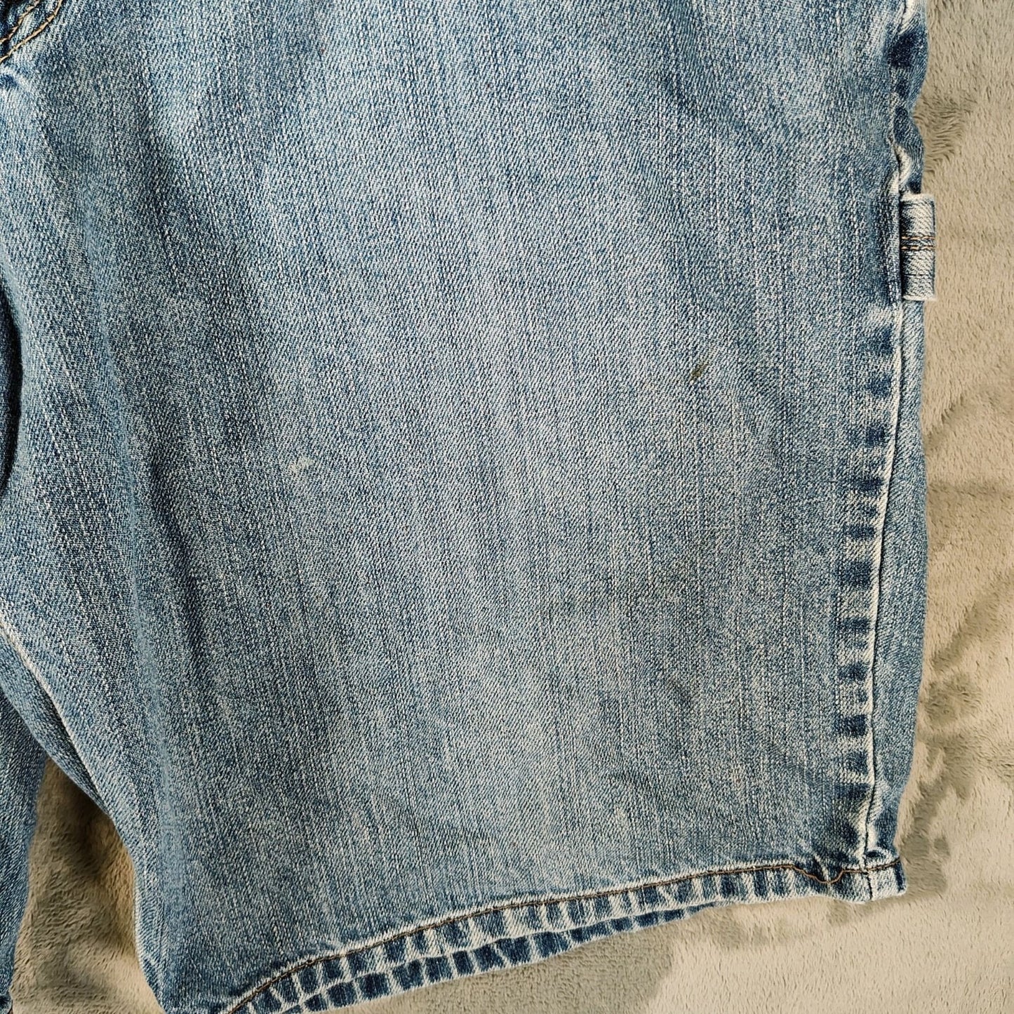 Old Navy 2009 Men's Loose Painter Blue Jean Denim Shorts (Size 36)