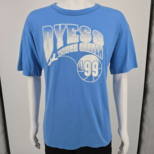Vintage 1999 Dyess Youth Center Basketball Texas Air Force Base T-Shirt (XL)