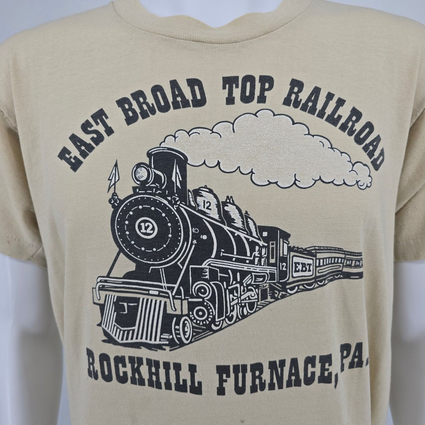 Vintage 1980s East Broad Top Railroad Rockhill Furnace Pennsylvania T-Shirt (L)