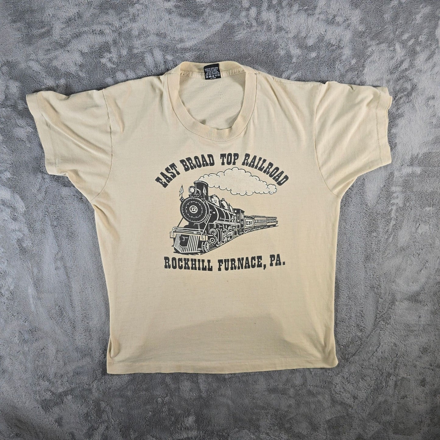 Vintage 1980s East Broad Top Railroad Rockhill Furnace Pennsylvania T-Shirt (L)