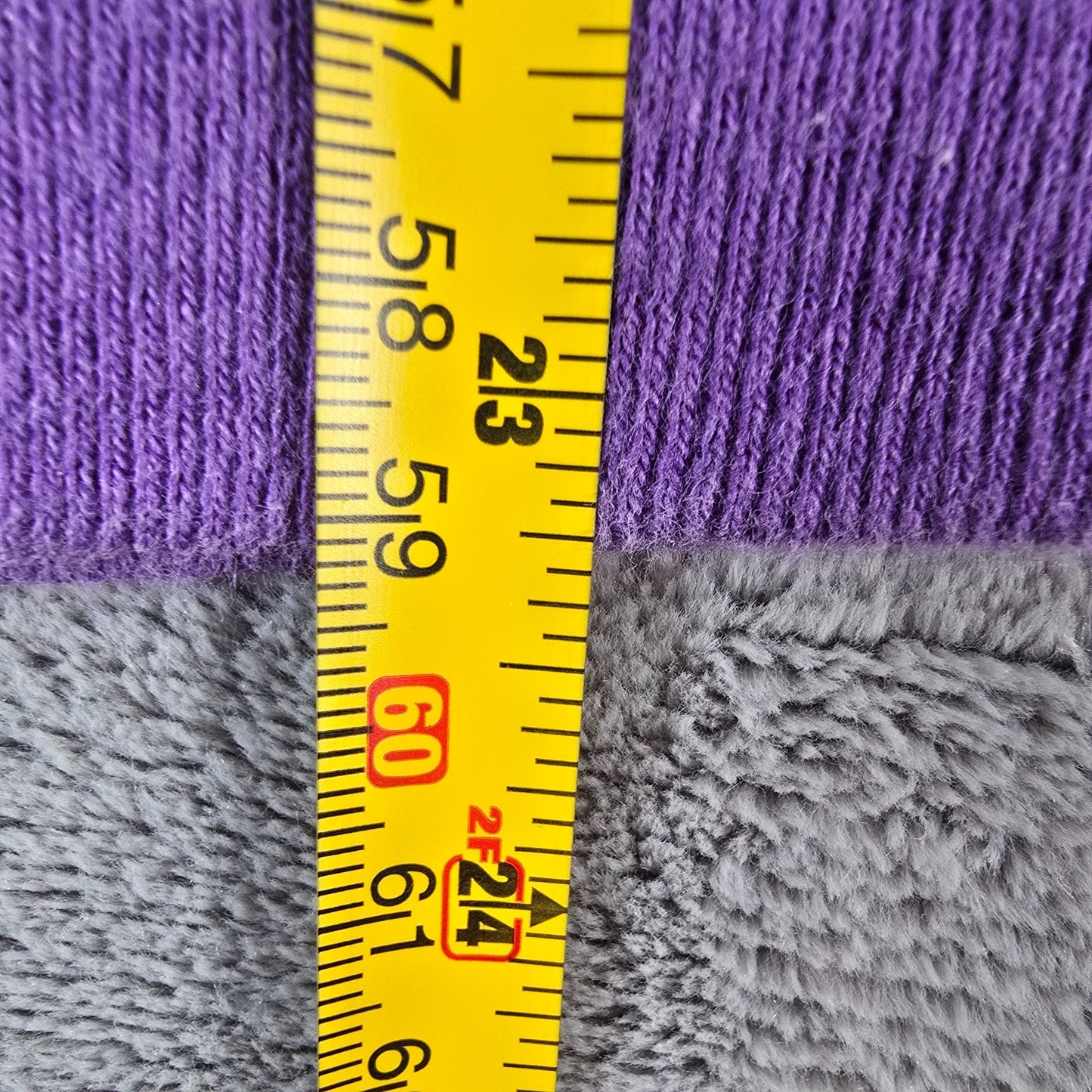 Vintage 1980s Oscar De La Renta Purple Velour Sweatshirt (Women's XL) *Flaws