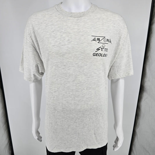 Vintage 1990s Hanes Beefy-T Arizona State Geology 1995-1996 ASU T-Shirt (L/XL)