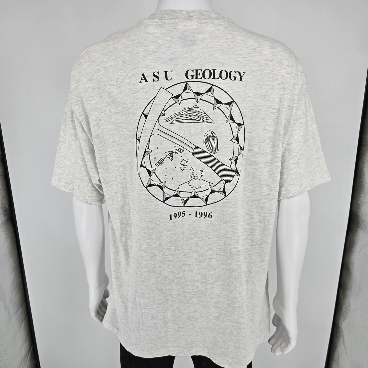 Vintage 1990s Hanes Beefy-T Arizona State Geology 1995-1996 ASU T-Shirt (L/XL)