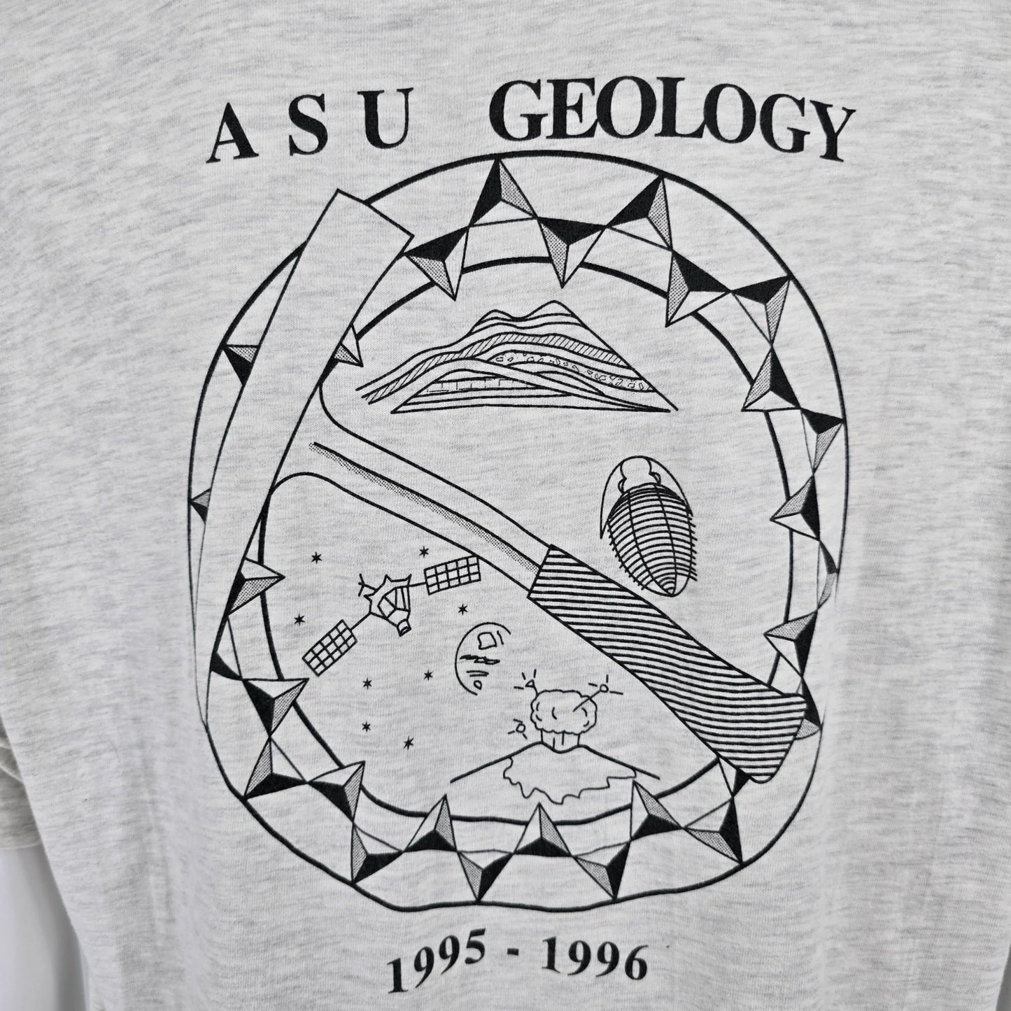 Vintage 1990s Hanes Beefy-T Arizona State Geology 1995-1996 ASU T-Shirt (L/XL)