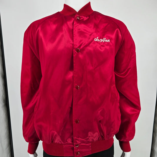 Vintage Y2K WestArk "Jo Ann" Missouri State Parks Passport Satin Jacket (XL)