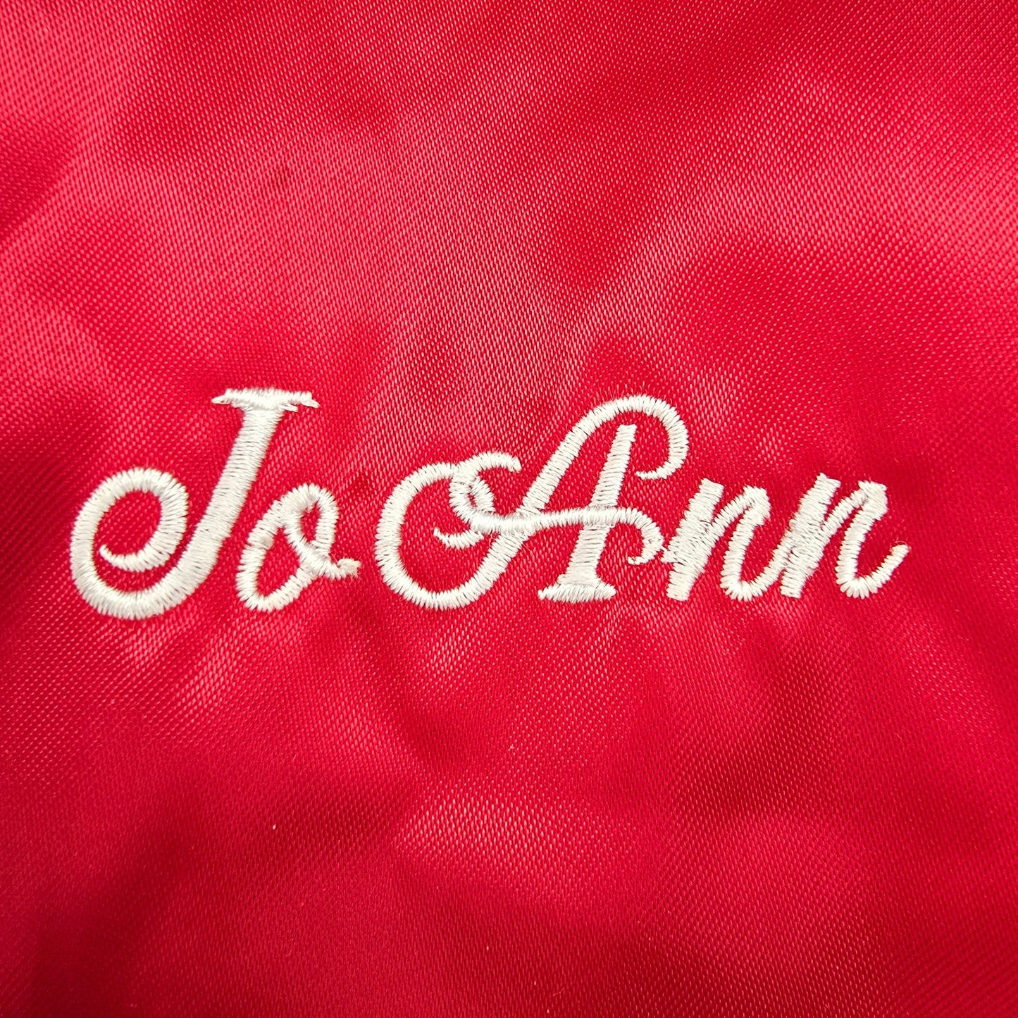 Vintage Y2K WestArk "Jo Ann" Missouri State Parks Passport Satin Jacket (XL)