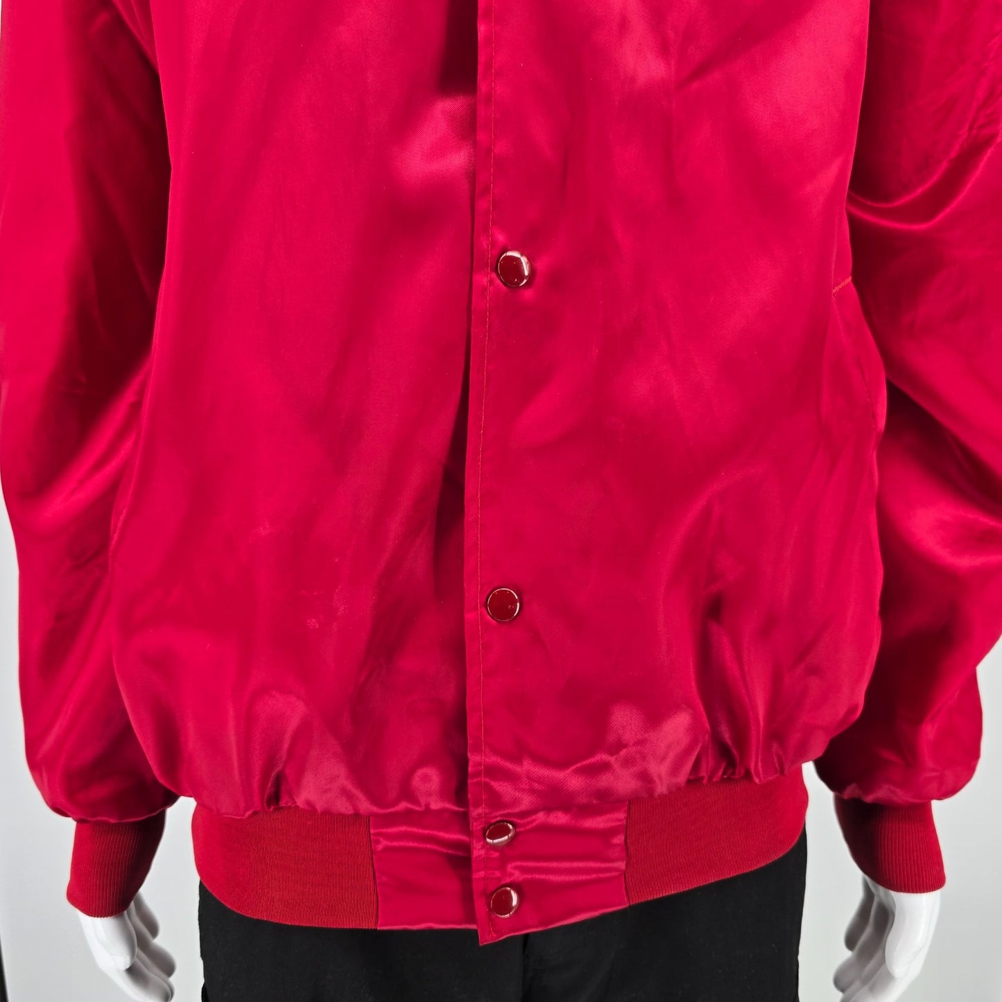 Vintage Y2K WestArk "Jo Ann" Missouri State Parks Passport Satin Jacket (XL)