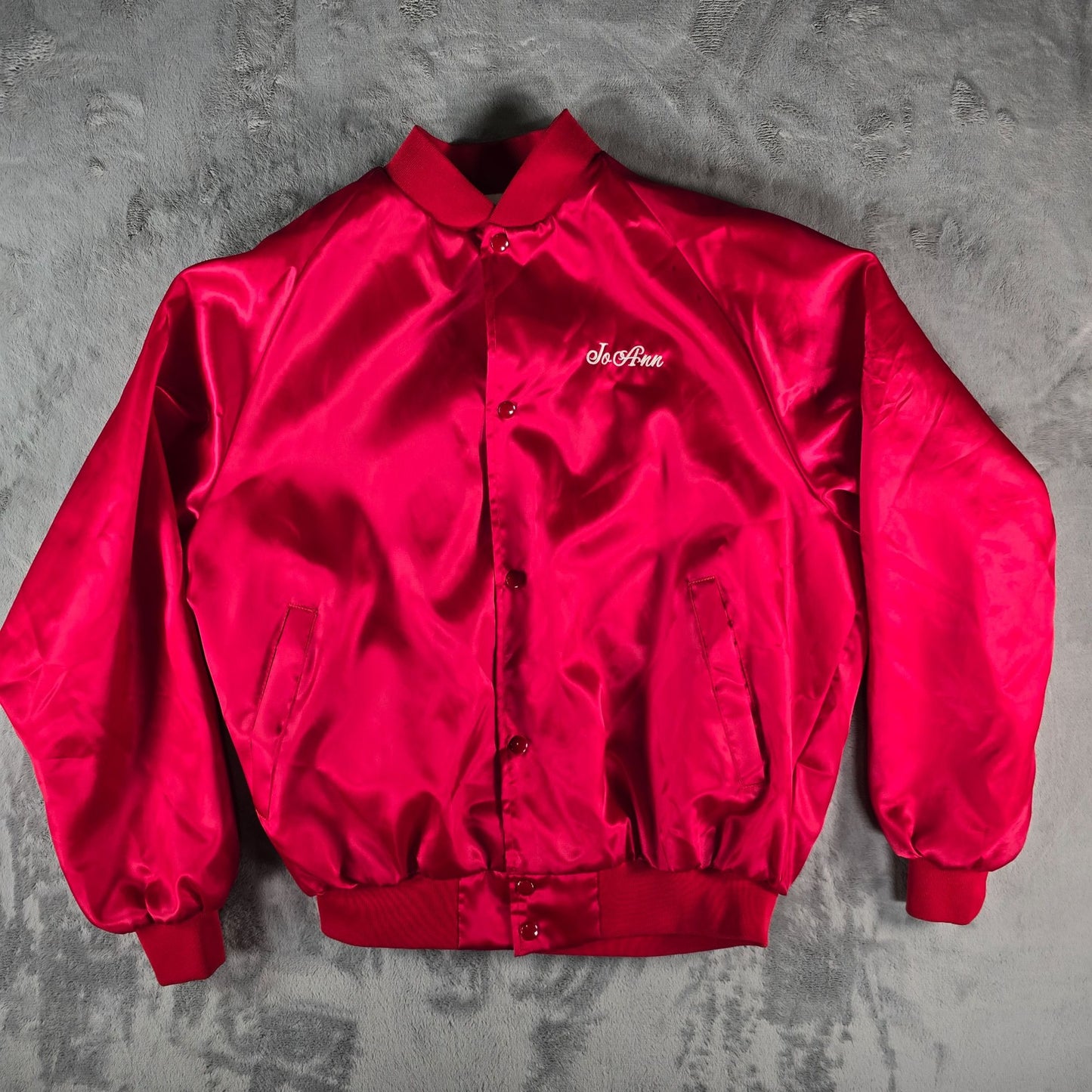 Vintage Y2K WestArk "Jo Ann" Missouri State Parks Passport Satin Jacket (XL)