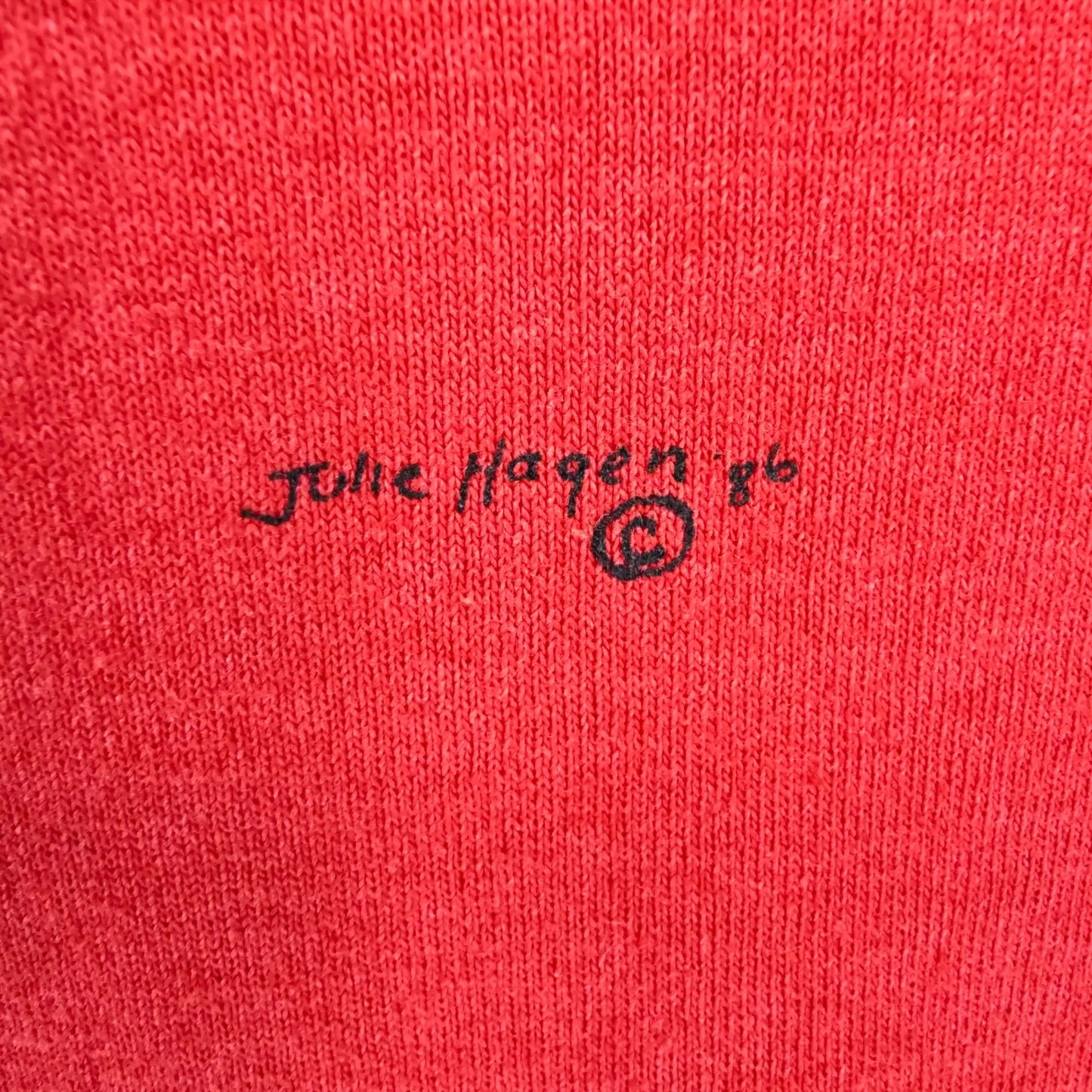 Vintage 1990s Branding Iron Cafe Bondurant Wyoming Julie Hagen Art T-Shirt (M/L)