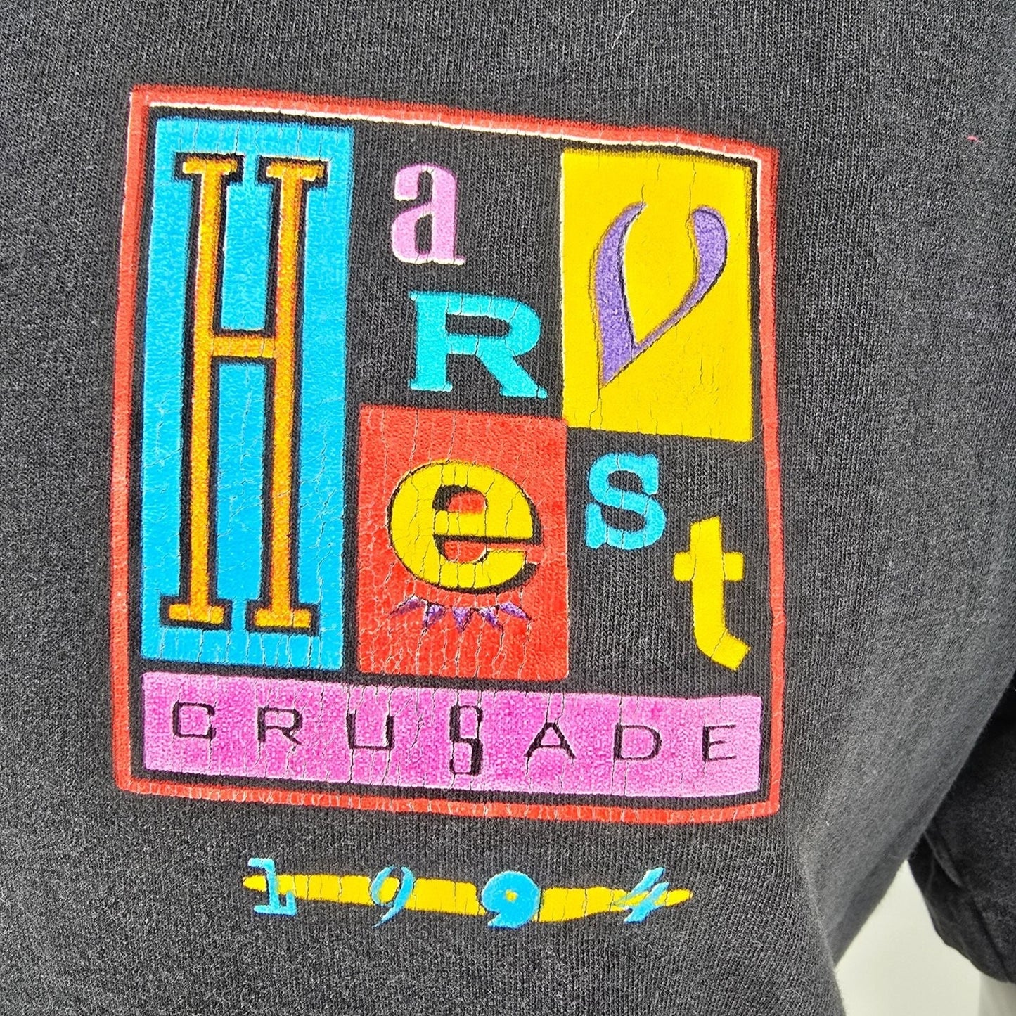 Vintage 1994 Harvest Crusade Evangelical Conference Single Stitch T-Shirt (L)