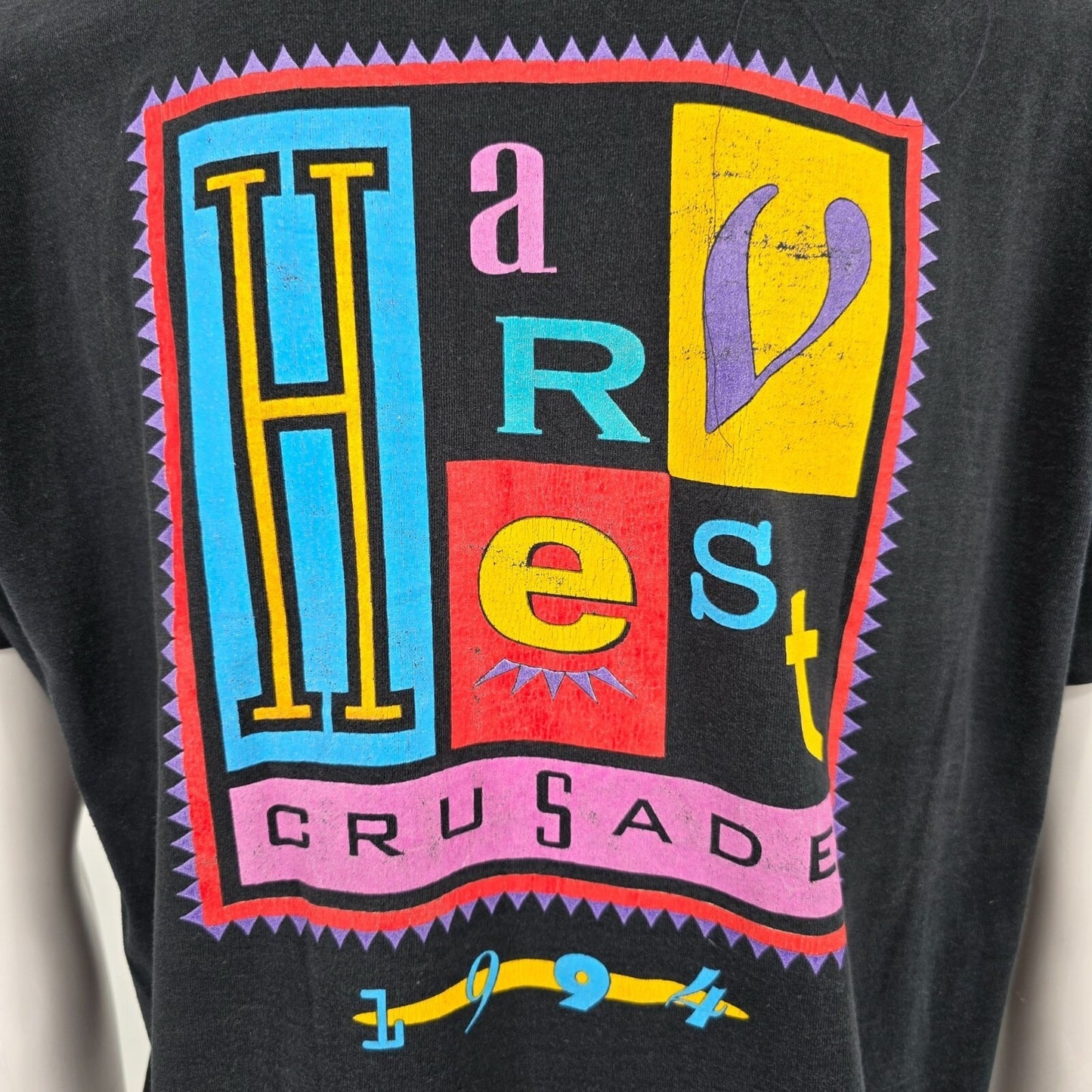 Vintage 1994 Harvest Crusade Evangelical Conference Single Stitch T-Shirt (L)