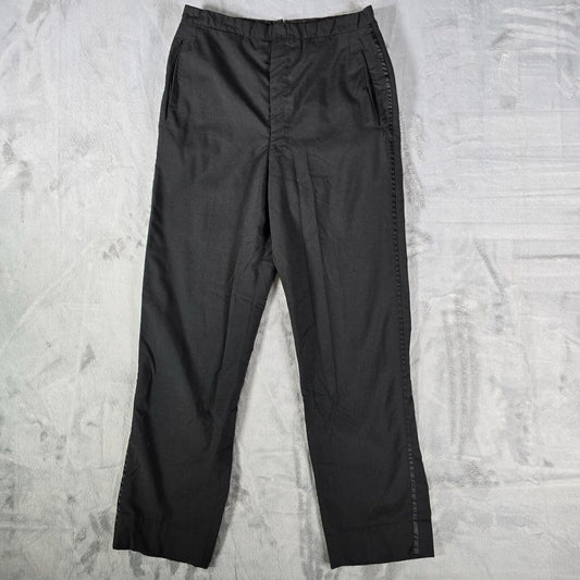 Vintage 1964 Ellis & Violante Philadelphia, PA Black Tuxedo Pants (28x28)