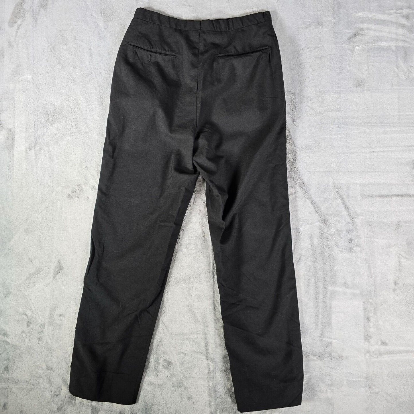 Vintage 1964 Ellis & Violante Philadelphia, PA Black Tuxedo Pants (28x28)