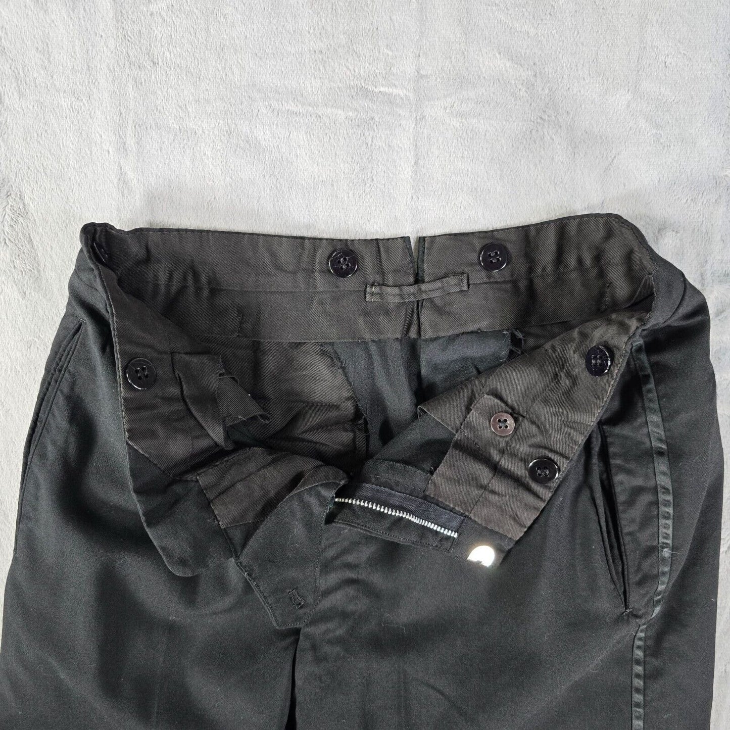 Vintage 1964 Ellis & Violante Philadelphia, PA Black Tuxedo Pants (28x28)