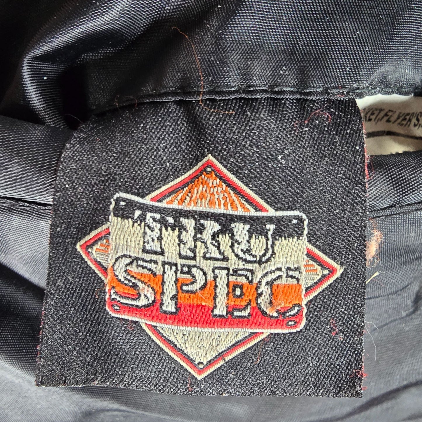 Vintage 1990s TRU-SPEC MA-1 Reversible Black/Orange Flight Bomber Jacket (3XL)