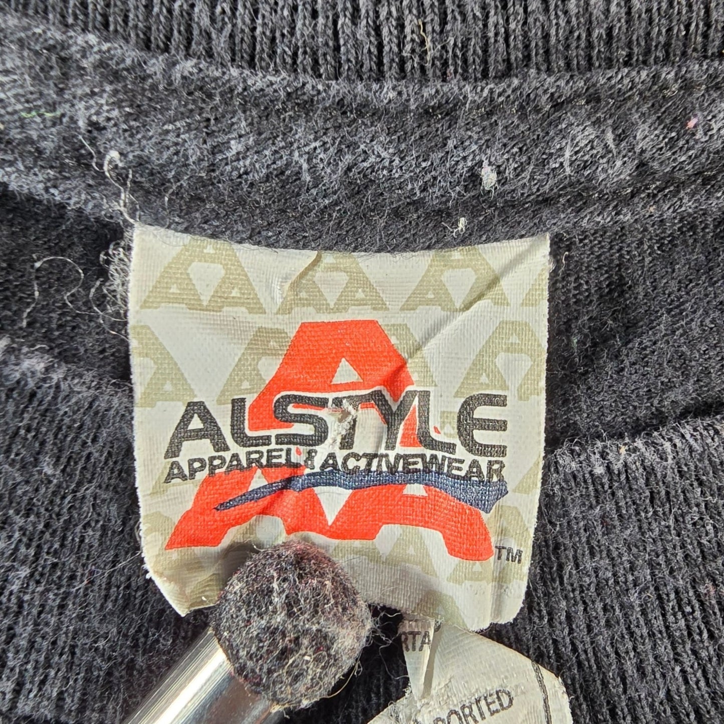 2000s Alstyle Black Metallica Ride the Lightning Graphic Band T-Shirt (Small)