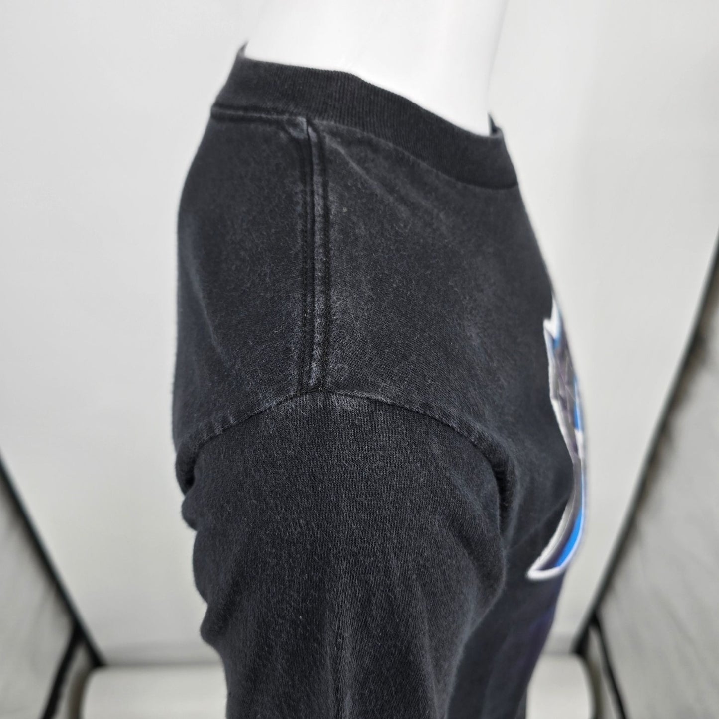 2000s Alstyle Black Metallica Ride the Lightning Graphic Band T-Shirt (Small)