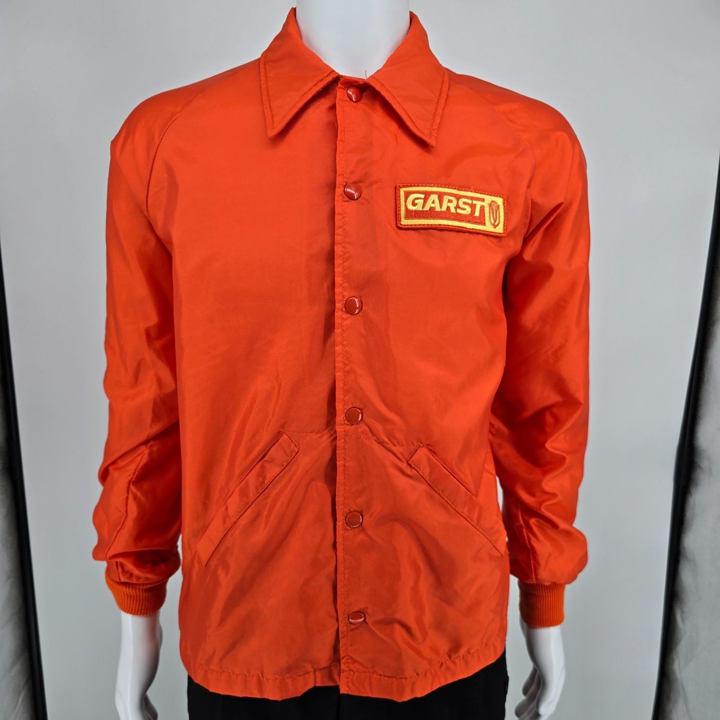 Vintage 1970s Swingster Garst Seed Company Nylon Windbreaker Jacket (M)