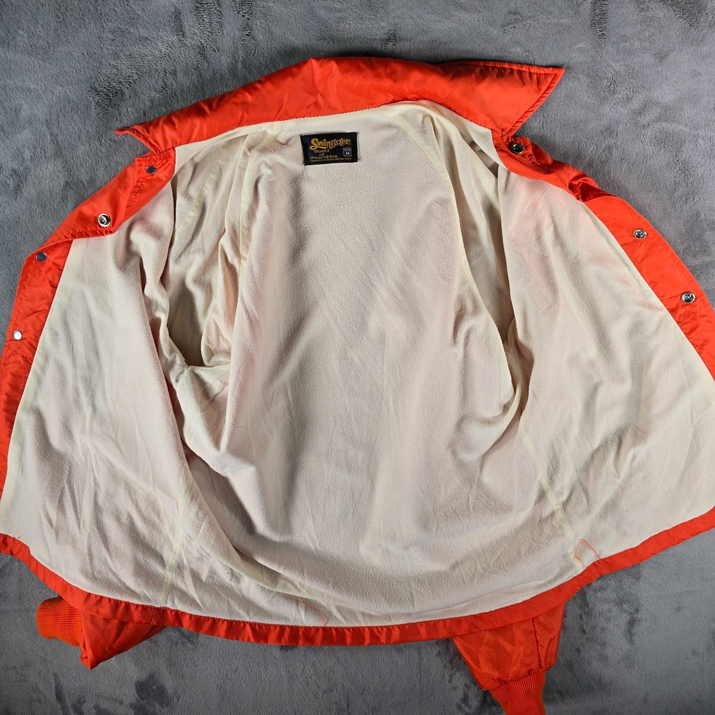 Vintage 1970s Swingster Garst Seed Company Nylon Windbreaker Jacket (M)