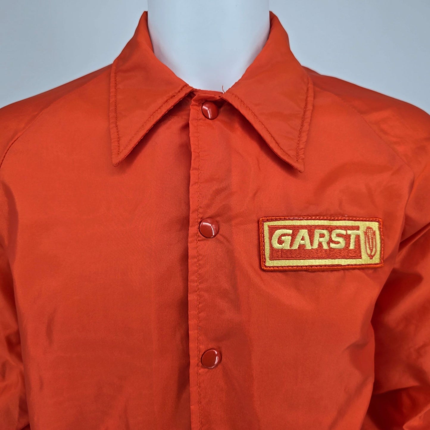 Vintage 1970s Swingster Garst Seed Company Nylon Windbreaker Jacket (M)