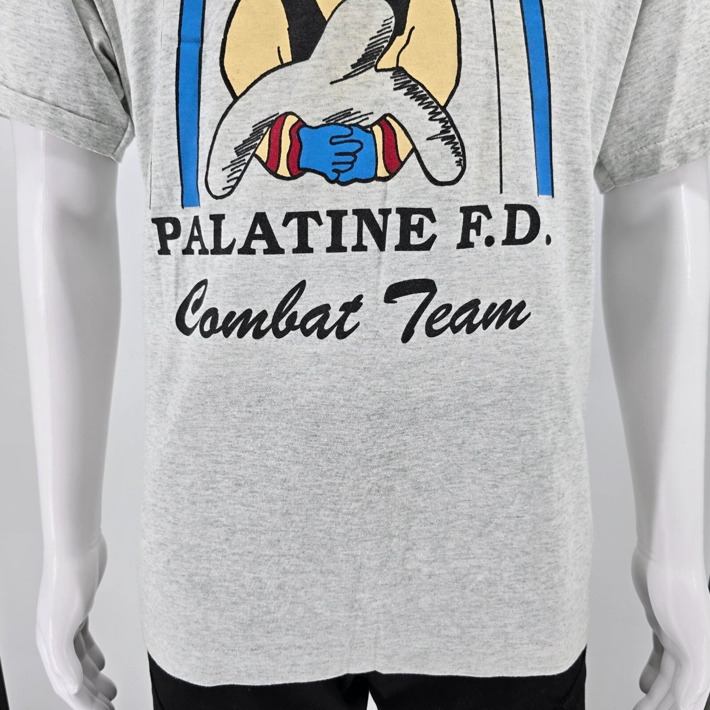 Vintage 1990s Palatine Fire Department Firefighters Combat Team T-Shirt (XL)