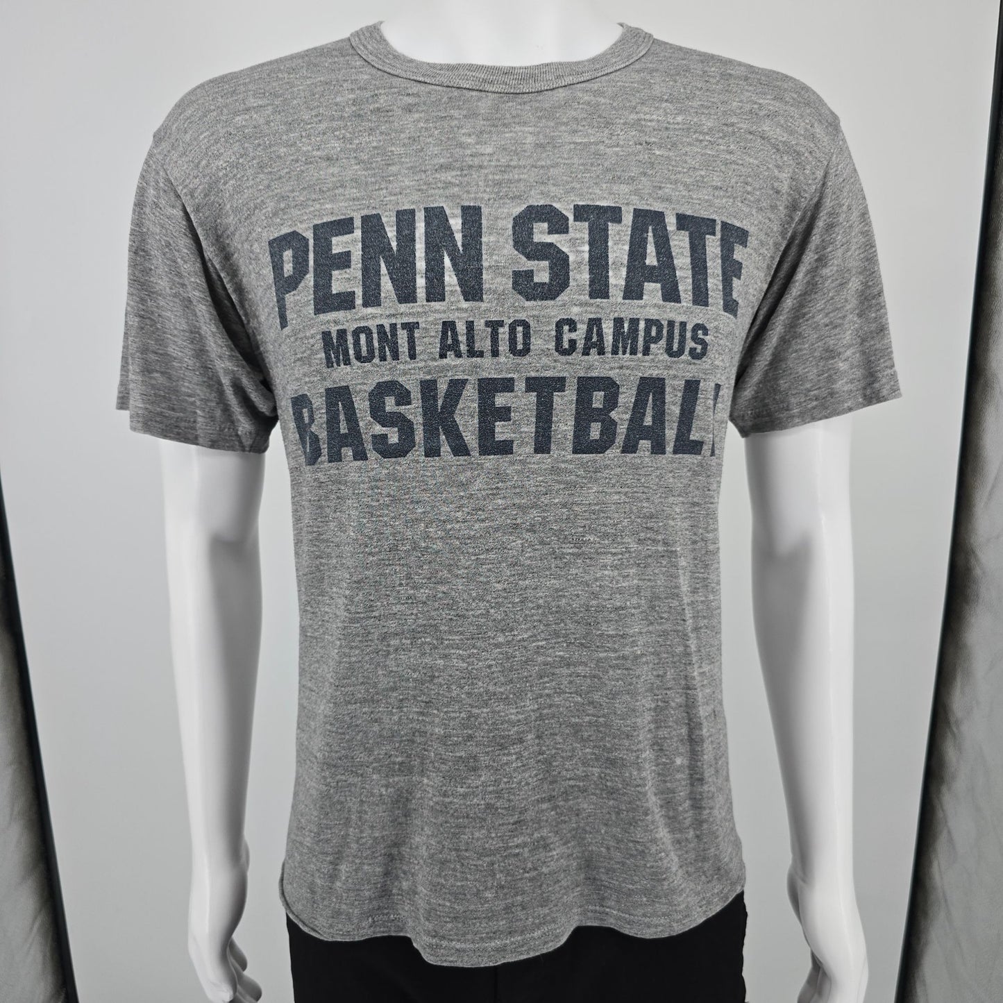 Vintage 1980s Penn State Mont Alto Campus Basketball Tri-blend T-Shirt (M/L)