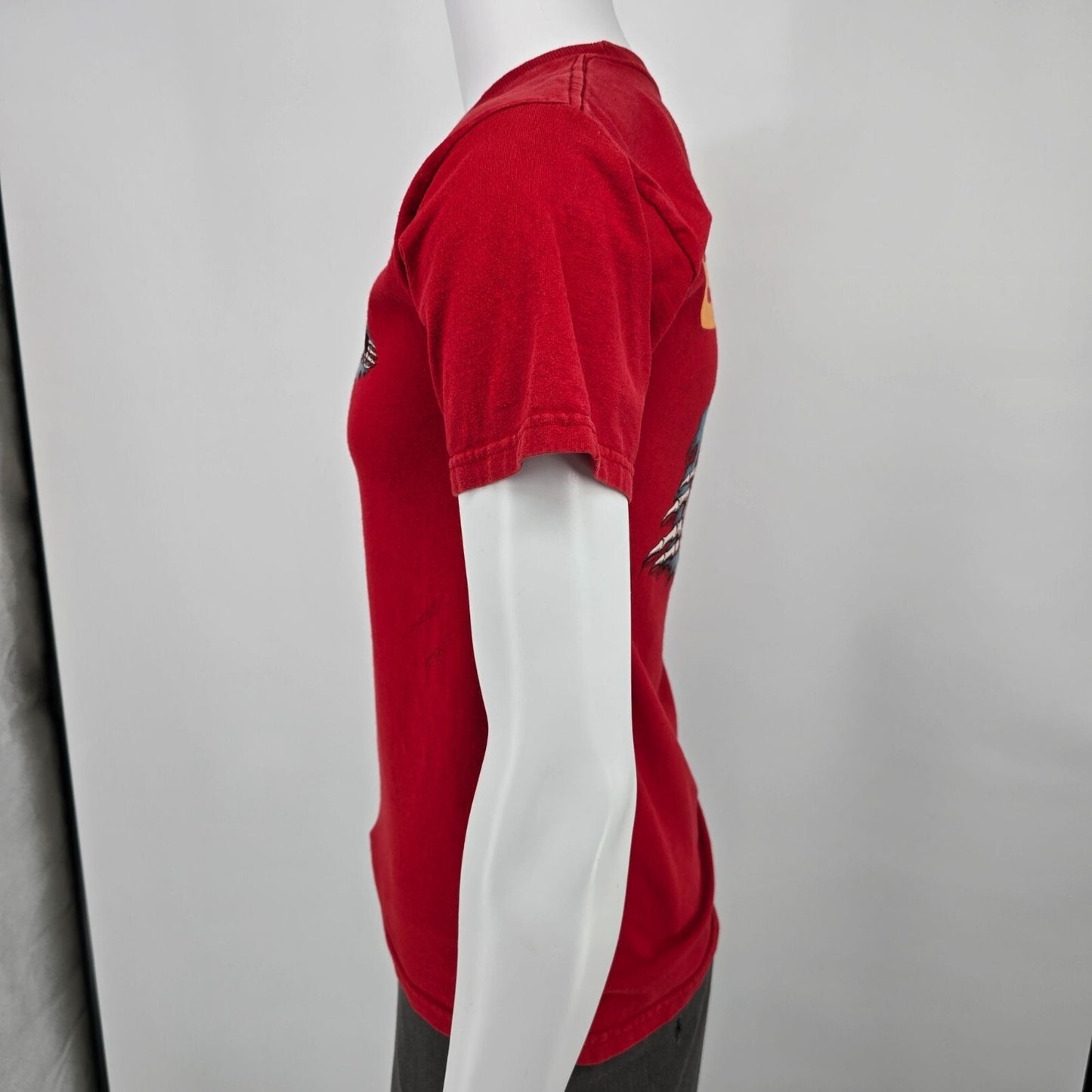 Powell Peralta Bones Ripper Skateboarding Red Graphic T-Shirt (S) *Flaws