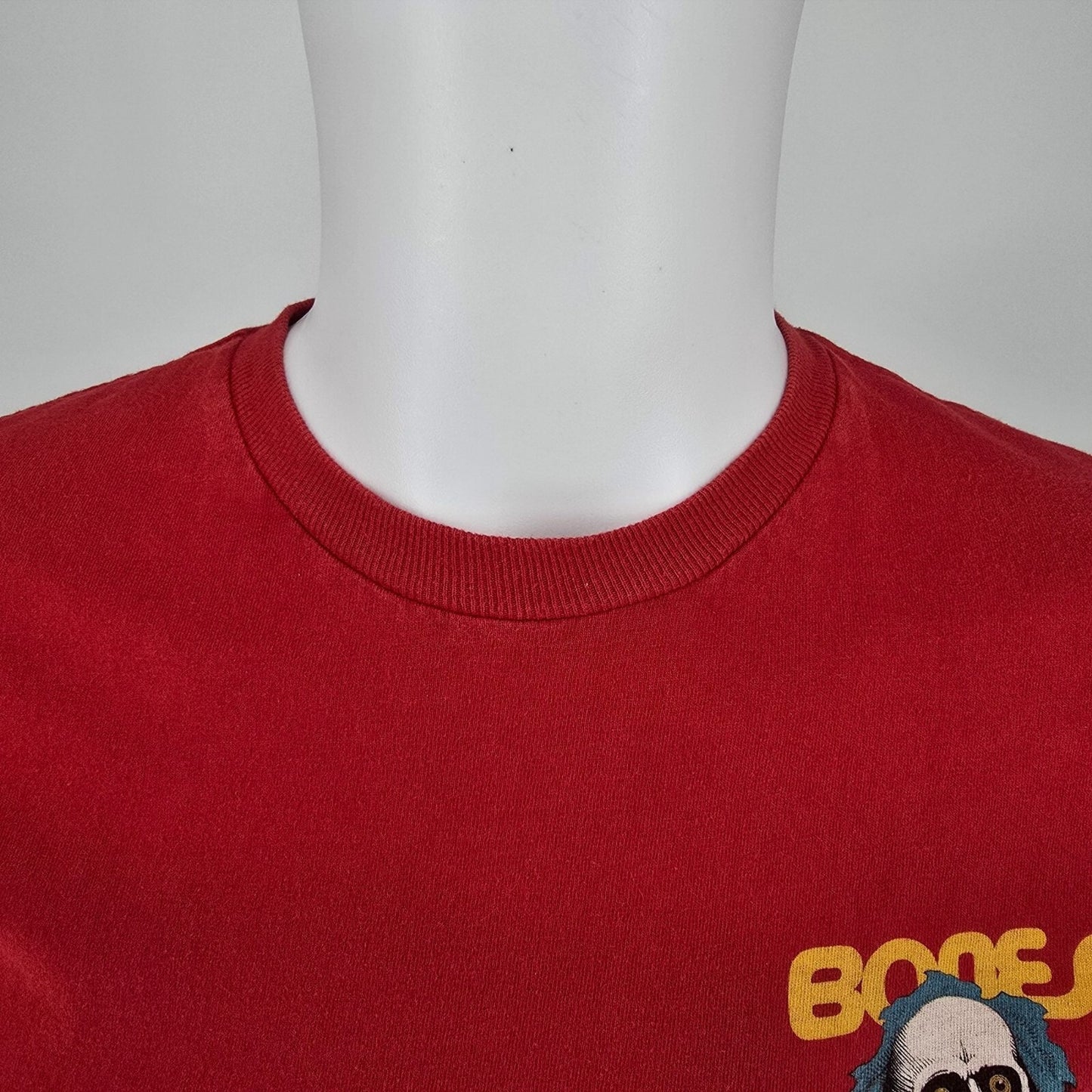 Powell Peralta Bones Ripper Skateboarding Red Graphic T-Shirt (S) *Flaws