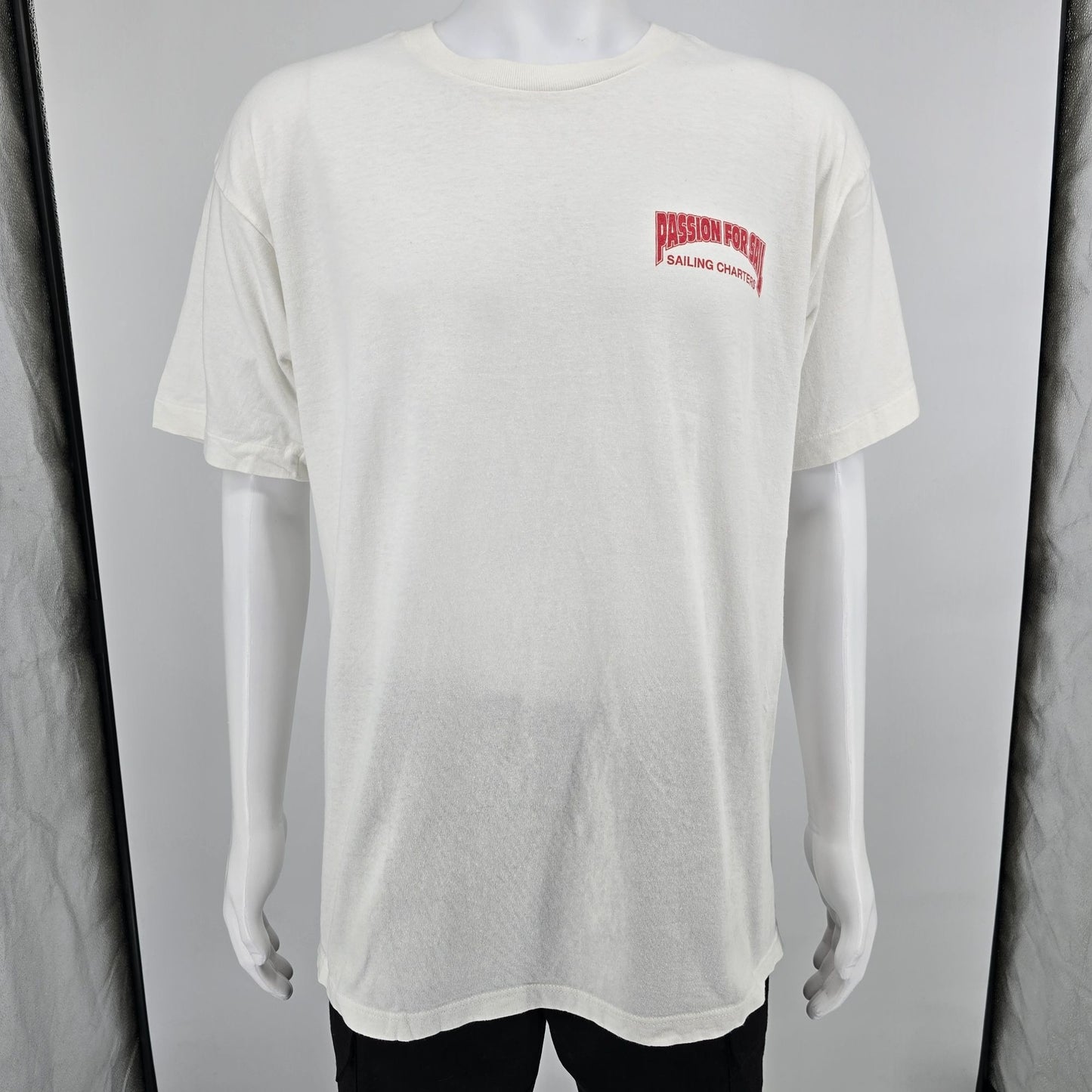 Vintage 1990s Touch of Gold Passion for Sail Sailing Charters T-Shirt (L)