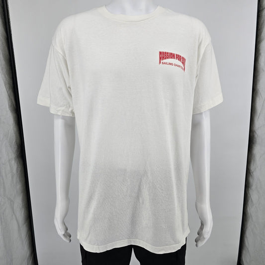 Vintage 1990s Touch of Gold Passion for Sail Sailing Charters T-Shirt (L)