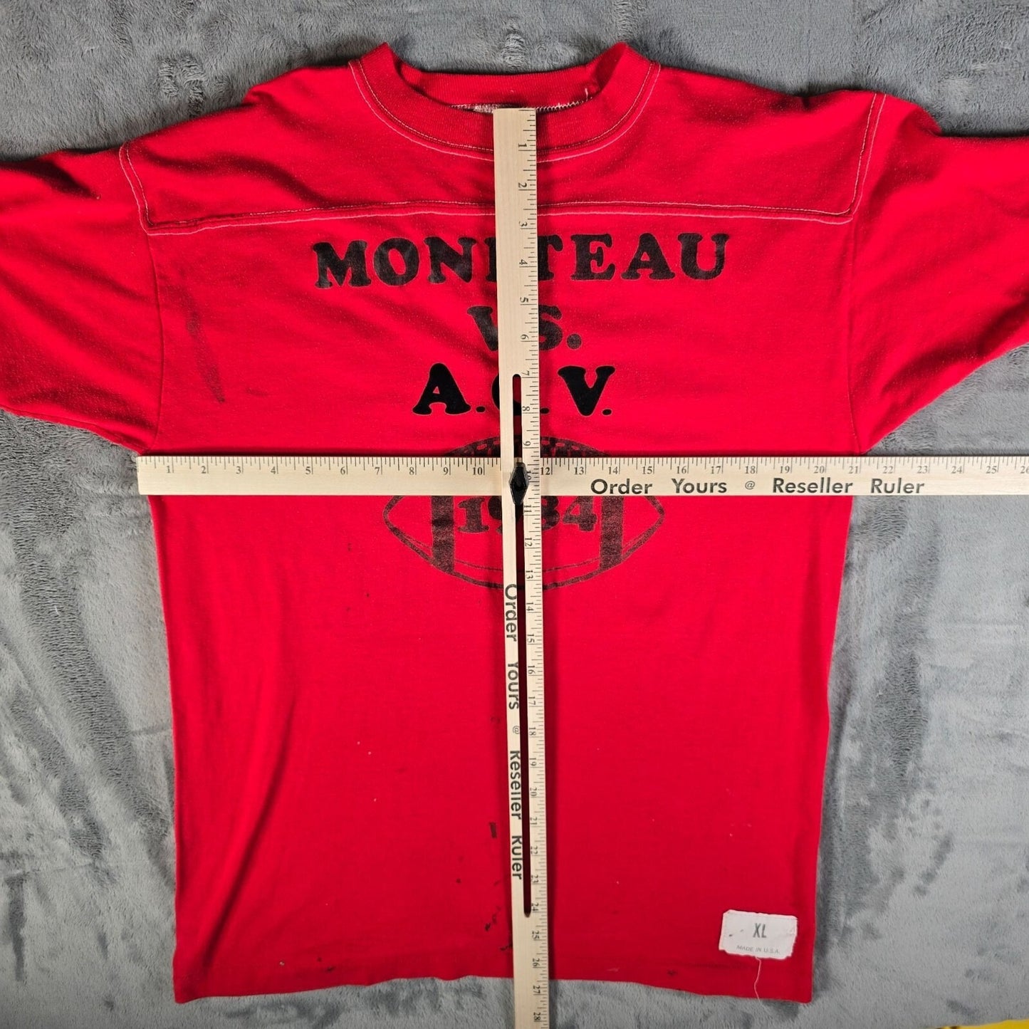 Vintage 1984 Moniteau A.C.V. Offensive Player of the Week Football T-Shirt (L)