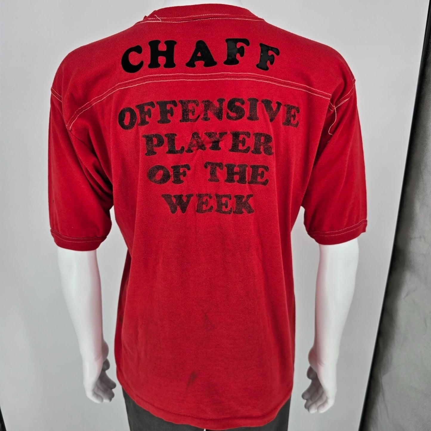 Vintage 1984 Moniteau A.C.V. Offensive Player of the Week Football T-Shirt (L)