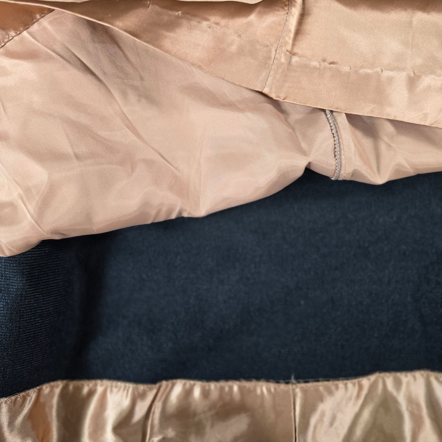 Vintage 1960s Black Faux Fur Double-Breasted Jewel Button Coat (M/L)