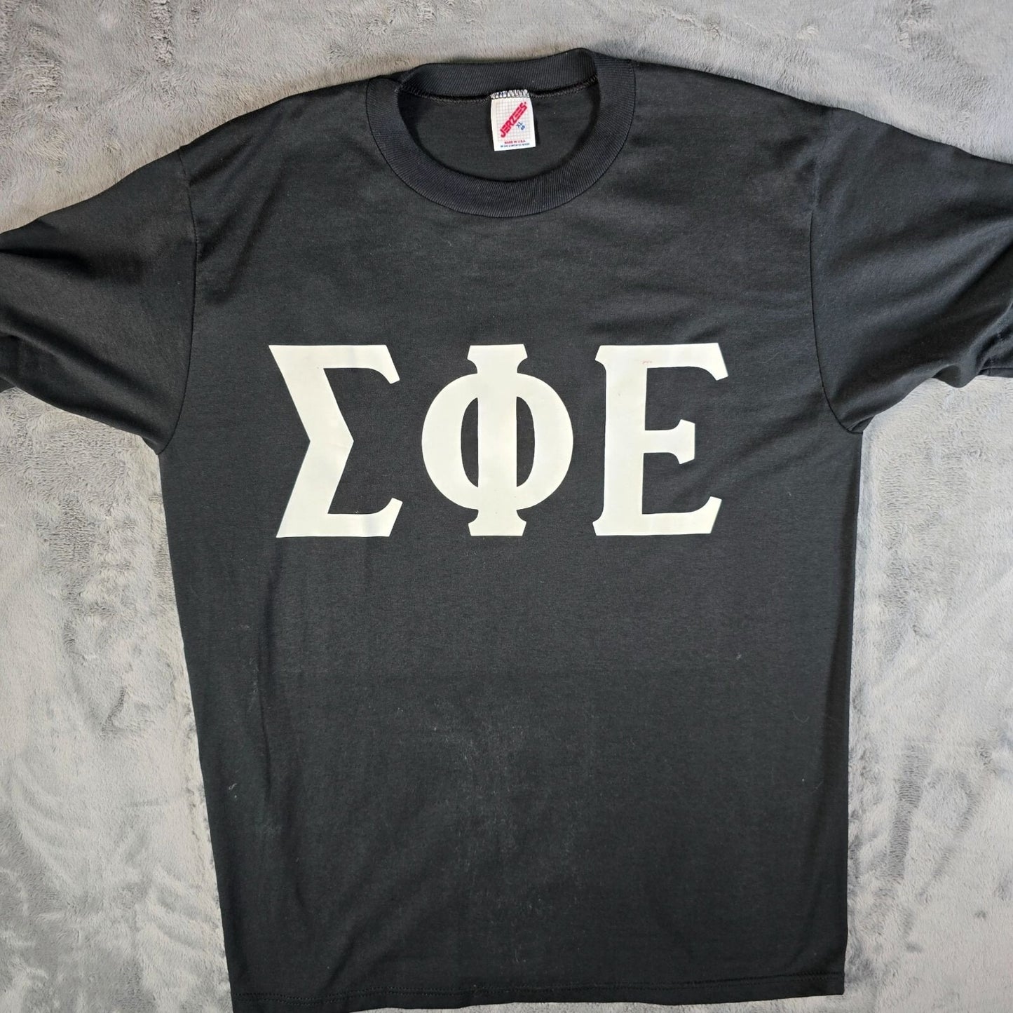 Vintage 1990s Jerzees Sigma Phi Epsilon Fraternity "#1 Parent" T-Shirt (Large)