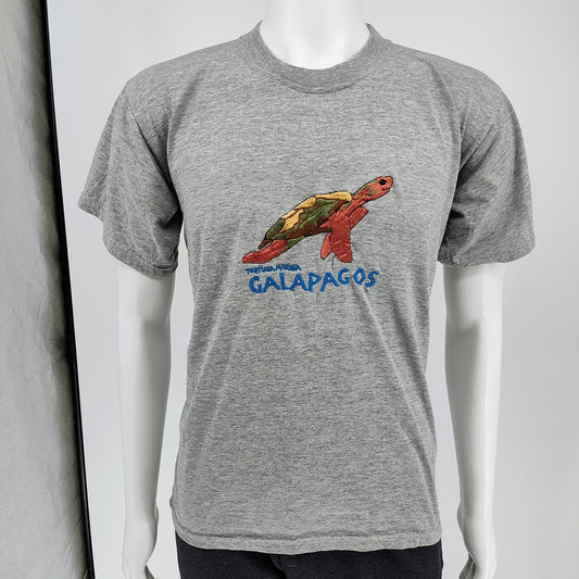 Andes T-Shirts "Tortuga Marina Galapagos" Embroidered Turtle T-Shirt (Large)