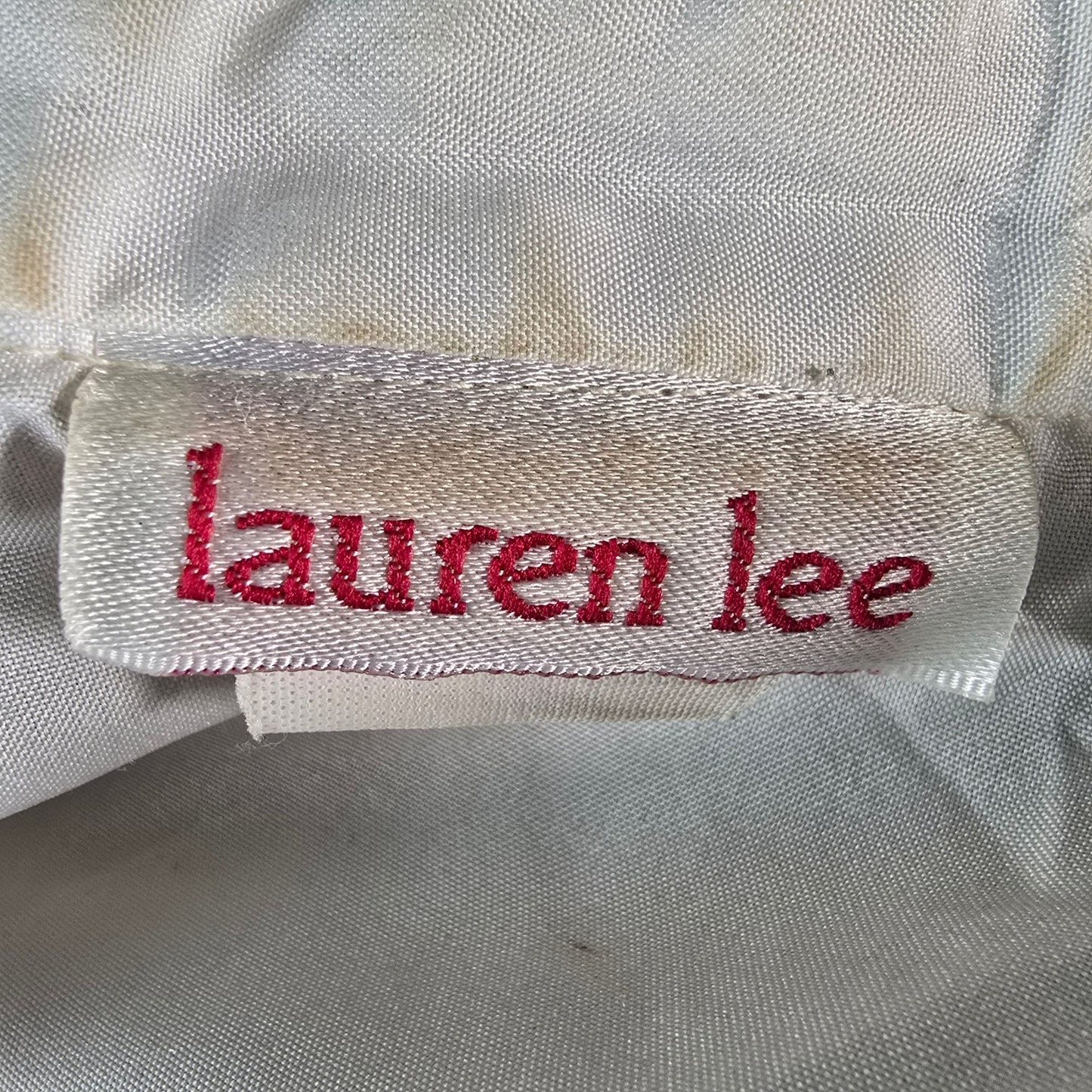 Distressed Vintage 1980s Lauren Lee Ivory Lace Victorian/Prairie Blouse (L)