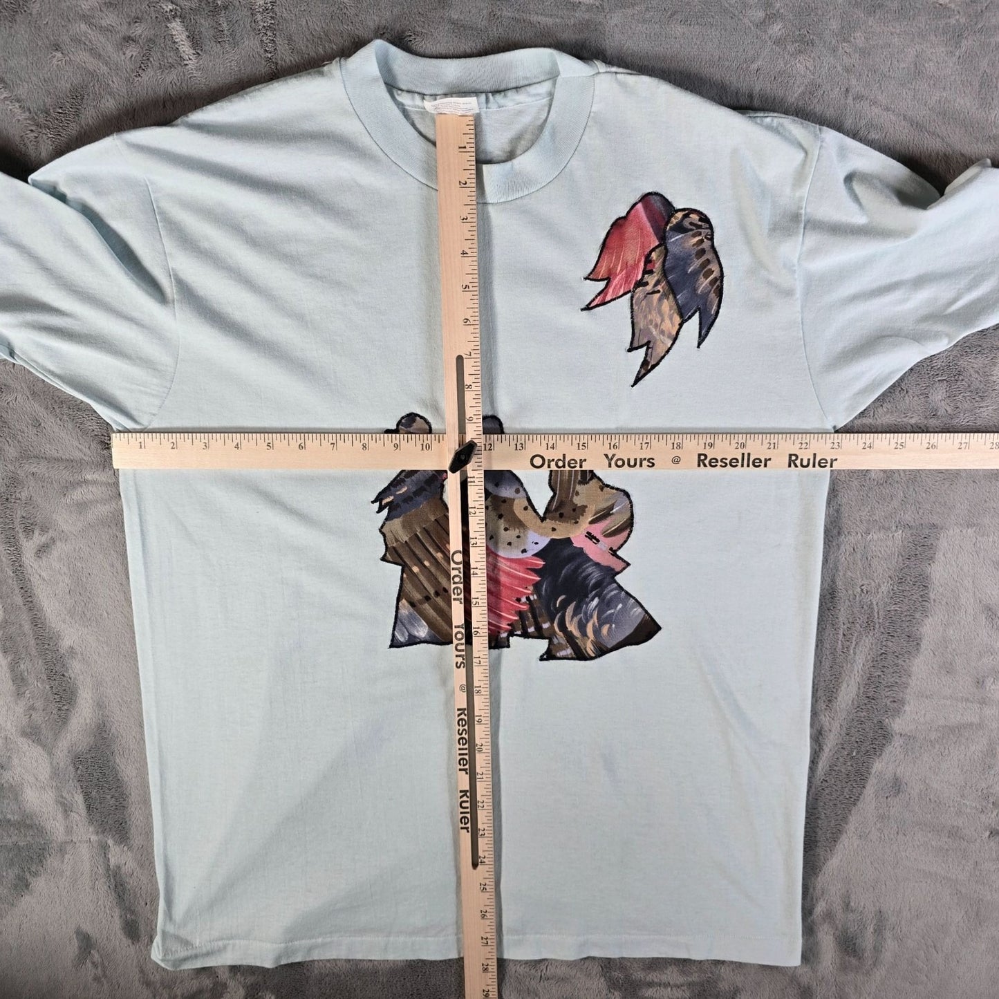 Vintage 1980s Hanes Western Cowboy Dancers DIY Fabric Applique T-Shirt (L/XL)