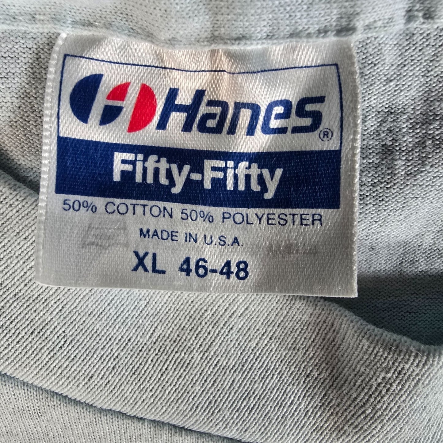 Vintage 1980s Hanes Western Cowboy Dancers DIY Fabric Applique T-Shirt (L/XL)