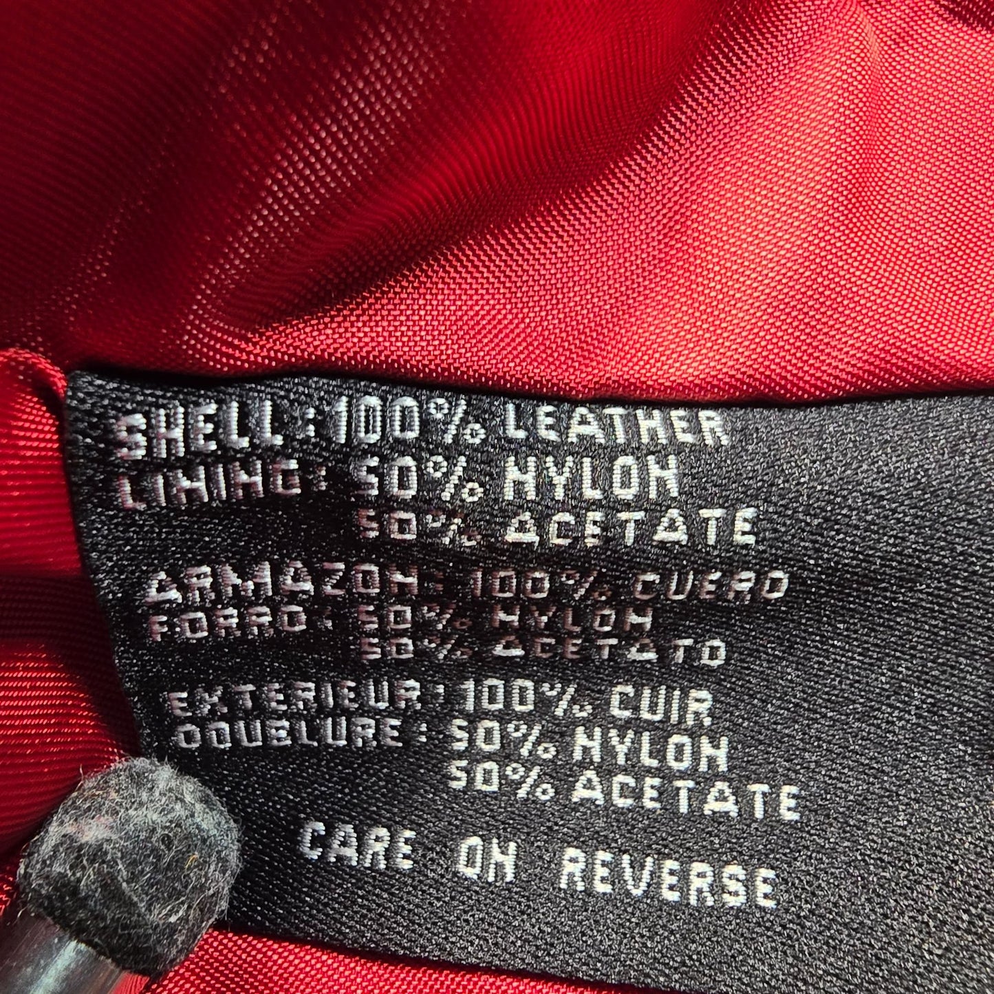 Vintage Y2K Sienna Studio Women's Red Embossed Snake Print Leather Jacket (S)