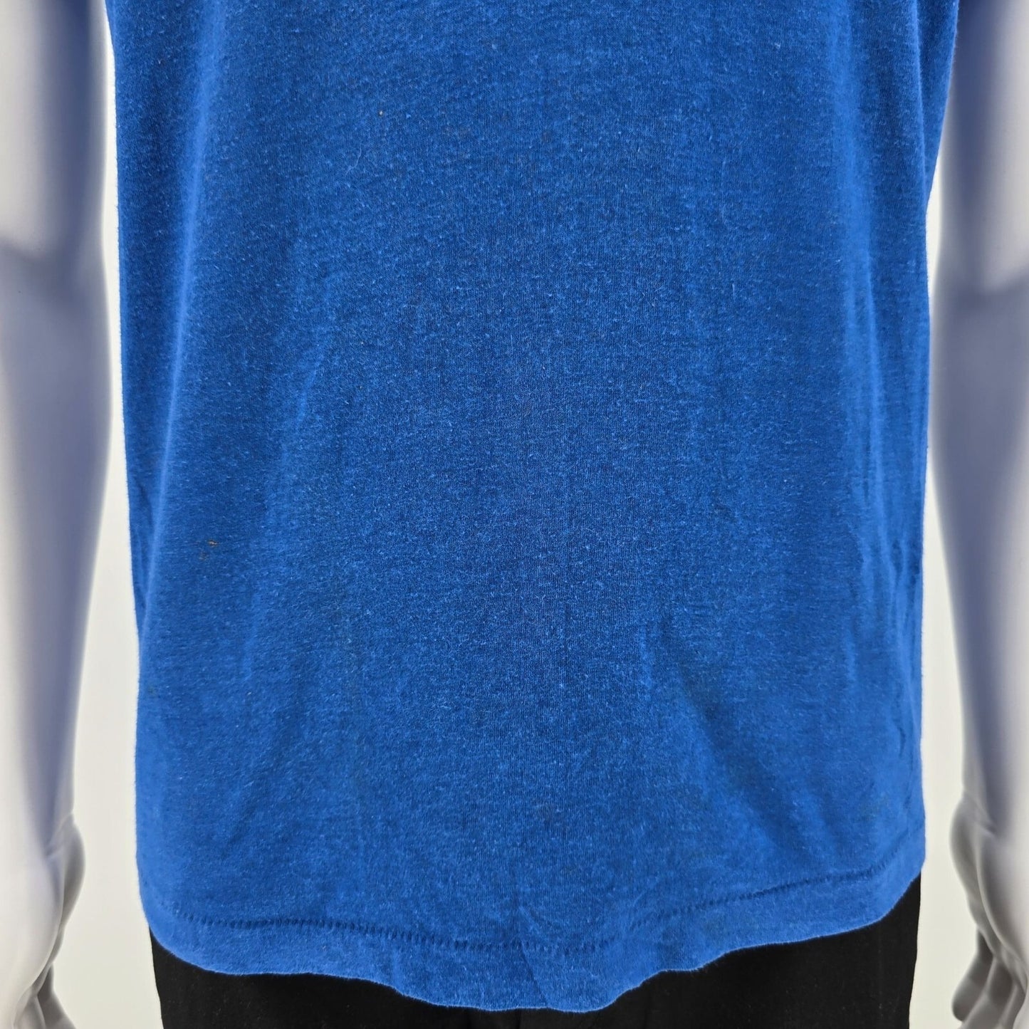 Vintage 1980s Screen Stars USMC Marine Recruiters Single Stitch Blue T-Shirt (M)