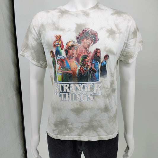 Womens Stranger Things Tie-Dye Graphic T-Shirt (L) *FLAWS*