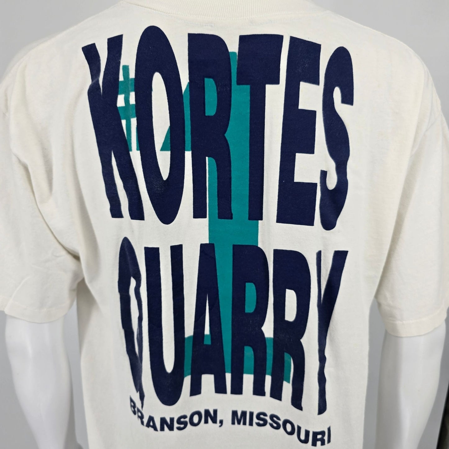 Vintage 1993 Kortes Quarry Missouri Slow Pitch Softball Champions T-Shirt (XL)