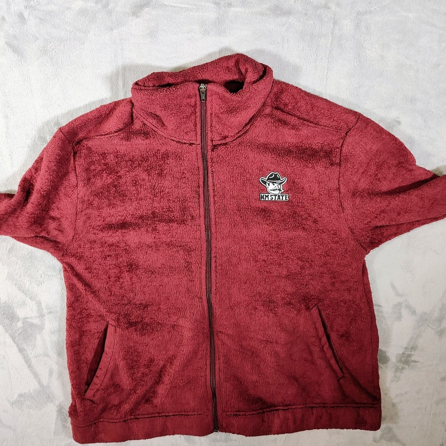 Champion New Mexico State University Aggies NMSU Burgundy Fleece Jacket (Large)