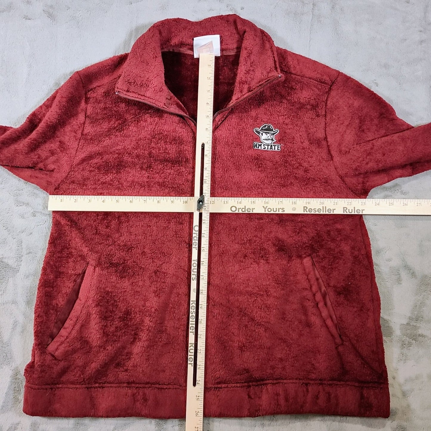 Champion New Mexico State University Aggies NMSU Burgundy Fleece Jacket (Large)