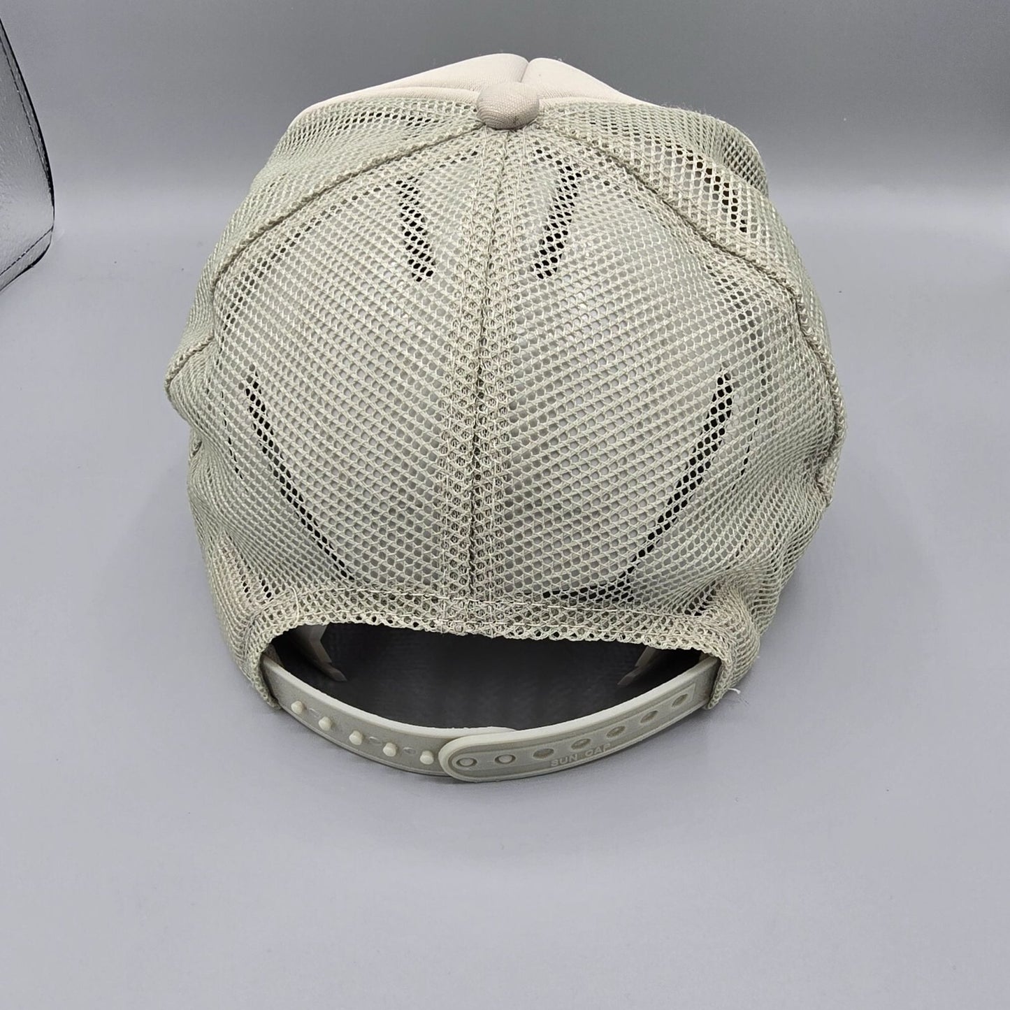 State Street Optometry Redlands California Beige & Orange Sun Cap Trucker Hat