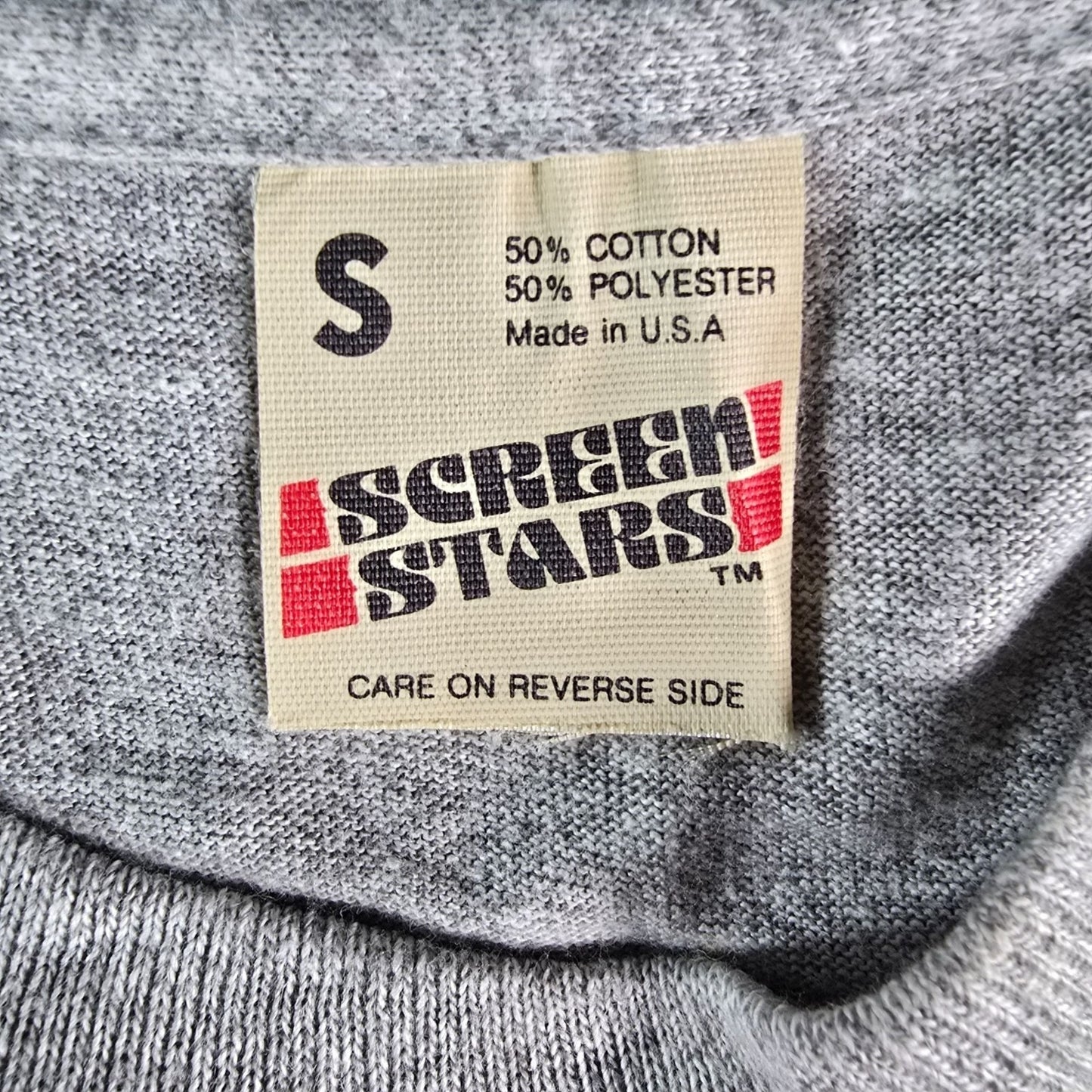 Vintage 1980s Screen Stars Kroger 100th Anniversary 1883-1983 Gray T-Shirt (S)