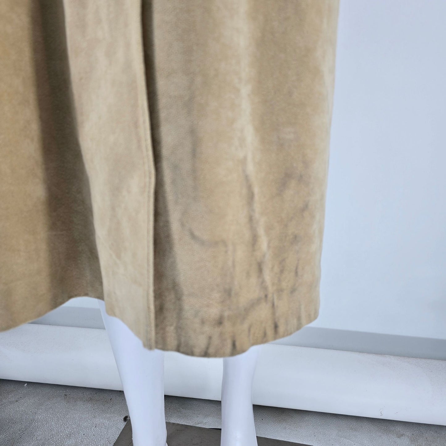 Distressed Vintage 1970s Count Romi/Montaldo's All Weather Ultrasuede Coat (S)