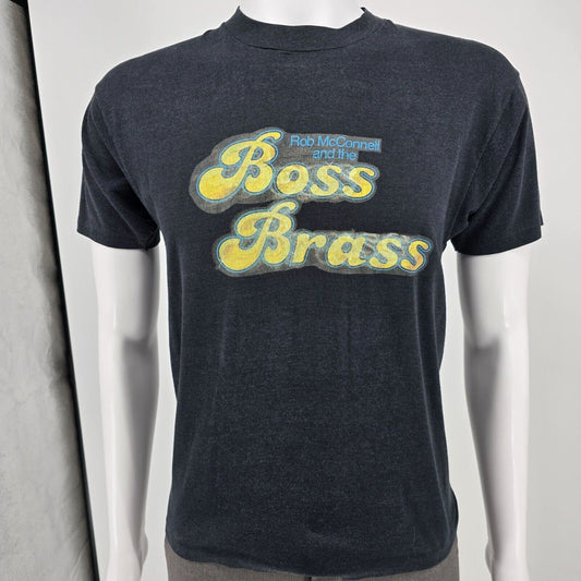 Vintage Early 1980s Rob McConnell and the Boss Brass Single Stitch T-Shirt (M)