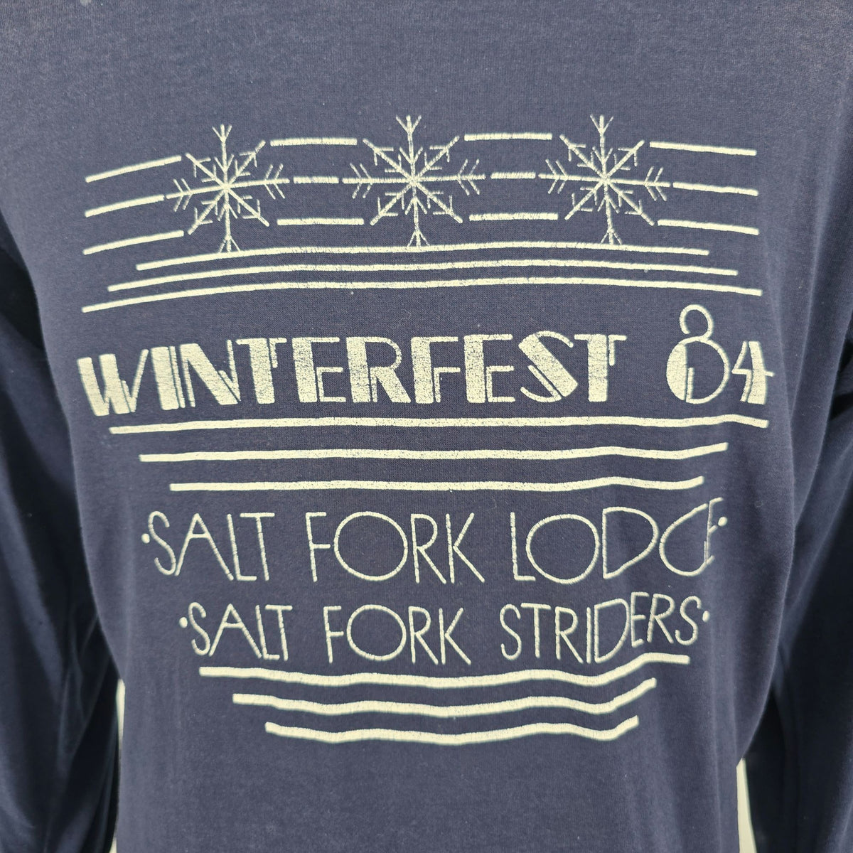 Vintage 1984 Winterfest Salt Fork Cambridge Ohio Long Sleeve T-Shirt (L/XL)