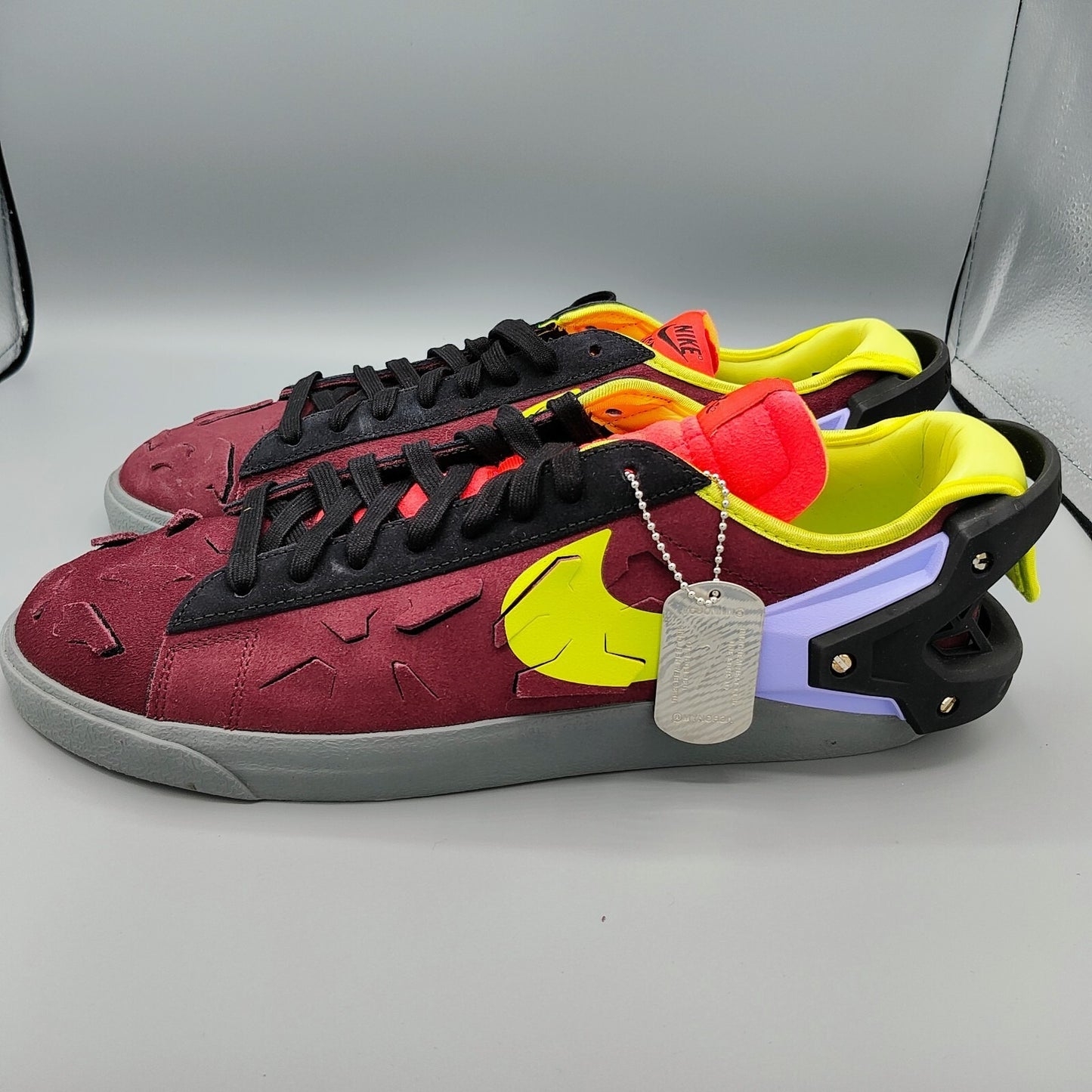 New in Box Mens Nike Blazer Low x Acronym Night Maroon Sneakers (Size 10.5)